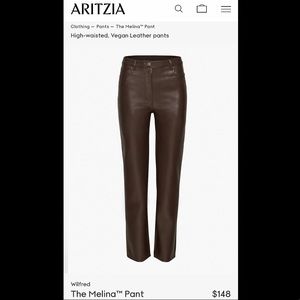 Artizia melina leather pant size 2